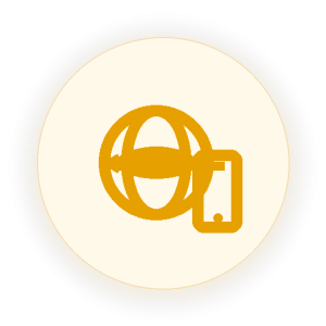 universal globe device icon