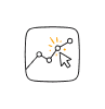 Real-time click analytics icon
